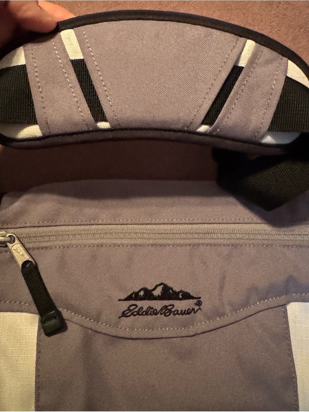 Eddie Bauer Gray & Black Crossbody Computer Bag EUC - Picture 6 of 16